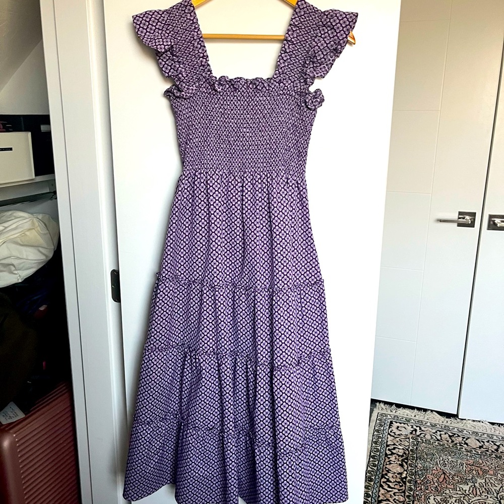Hill House Home Ellie Nap Dress, xs, plum floral jacquard